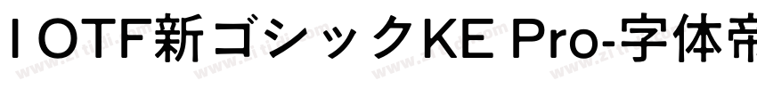 I OTF新ゴシックKE Pro字体转换